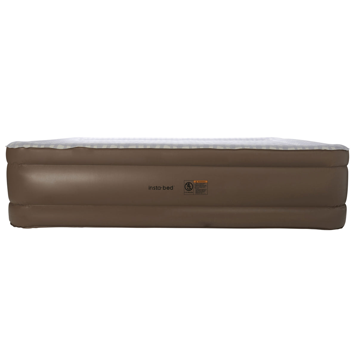 Insta-Bed Raised Inflatable Queen Air Bed with neverFLAT Pump, Plaid (Open Box)