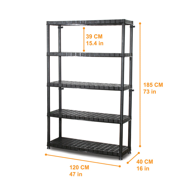 Ram Quality Products Extra 5 Tier Storage Shelf Unit for Garage (Open Box)