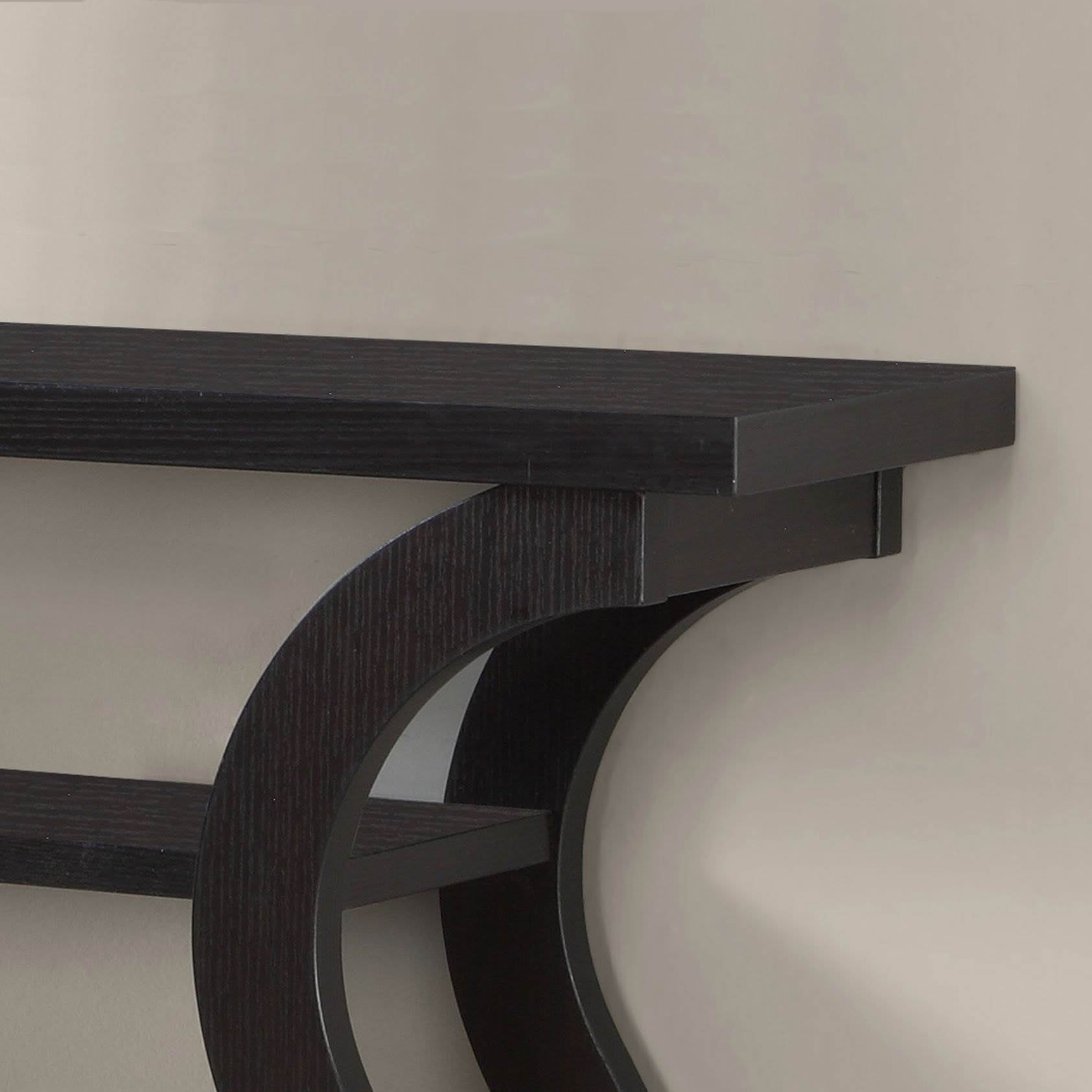 Monarch Specialties 47" Long Decor Cappuccino Hall Console Accent Table(Damaged)