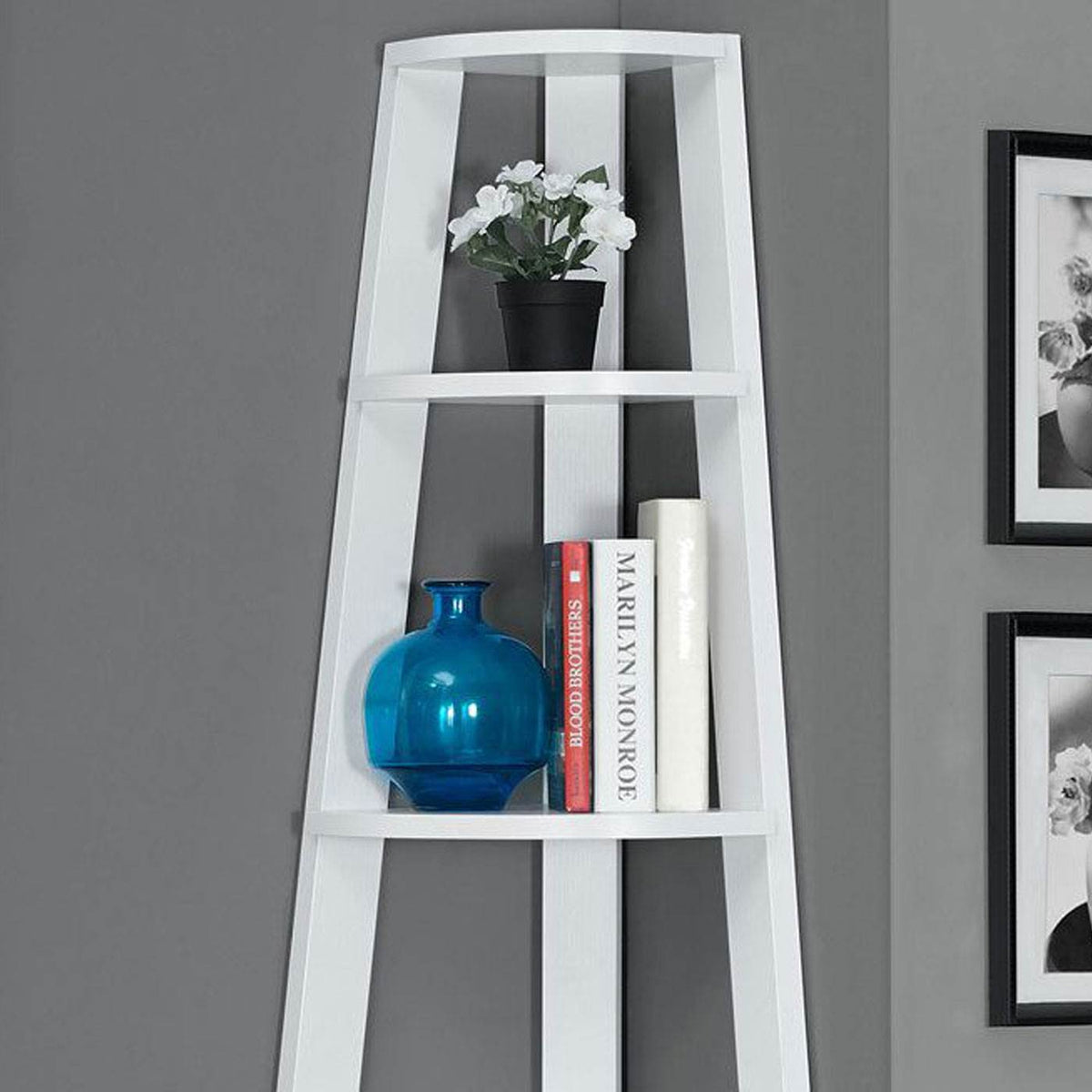 Monarch Specialties 2496 71 Inch Tall Chic Accent Etagere Bookcase (For Parts)