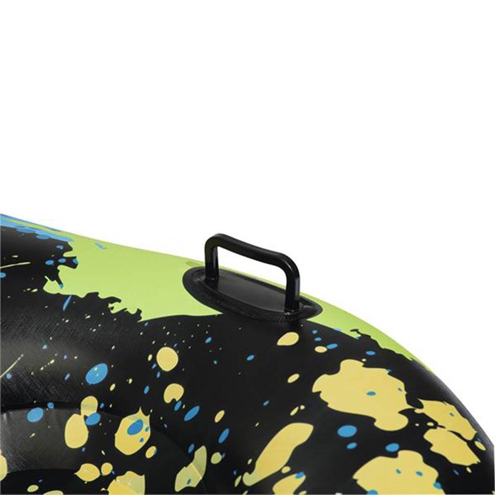 H2OGO! Frost Blitz Inflatable Durable Kids Double 2 Seat Snow Tube Sled, Black