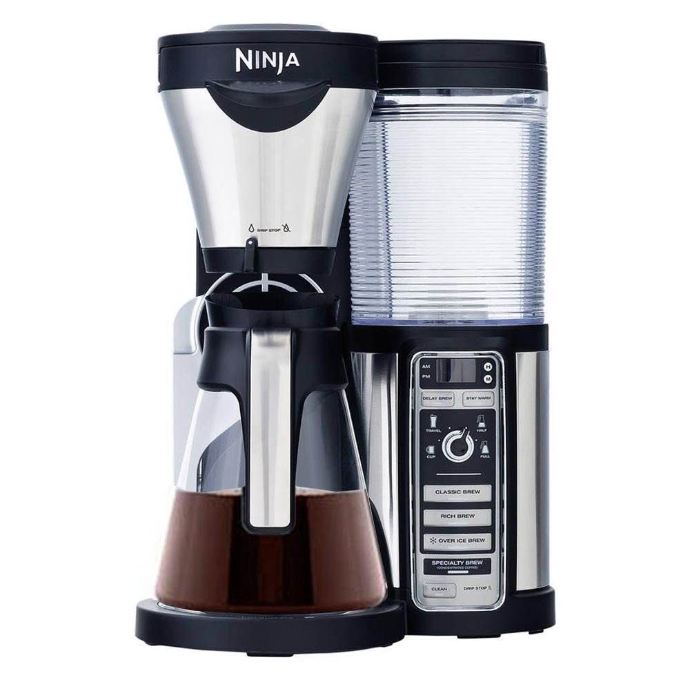 Ninja Coffee Bar Auto-IQ 1 Touch Brewer Maker w/ Glass Carafe, Grinder & Recipes