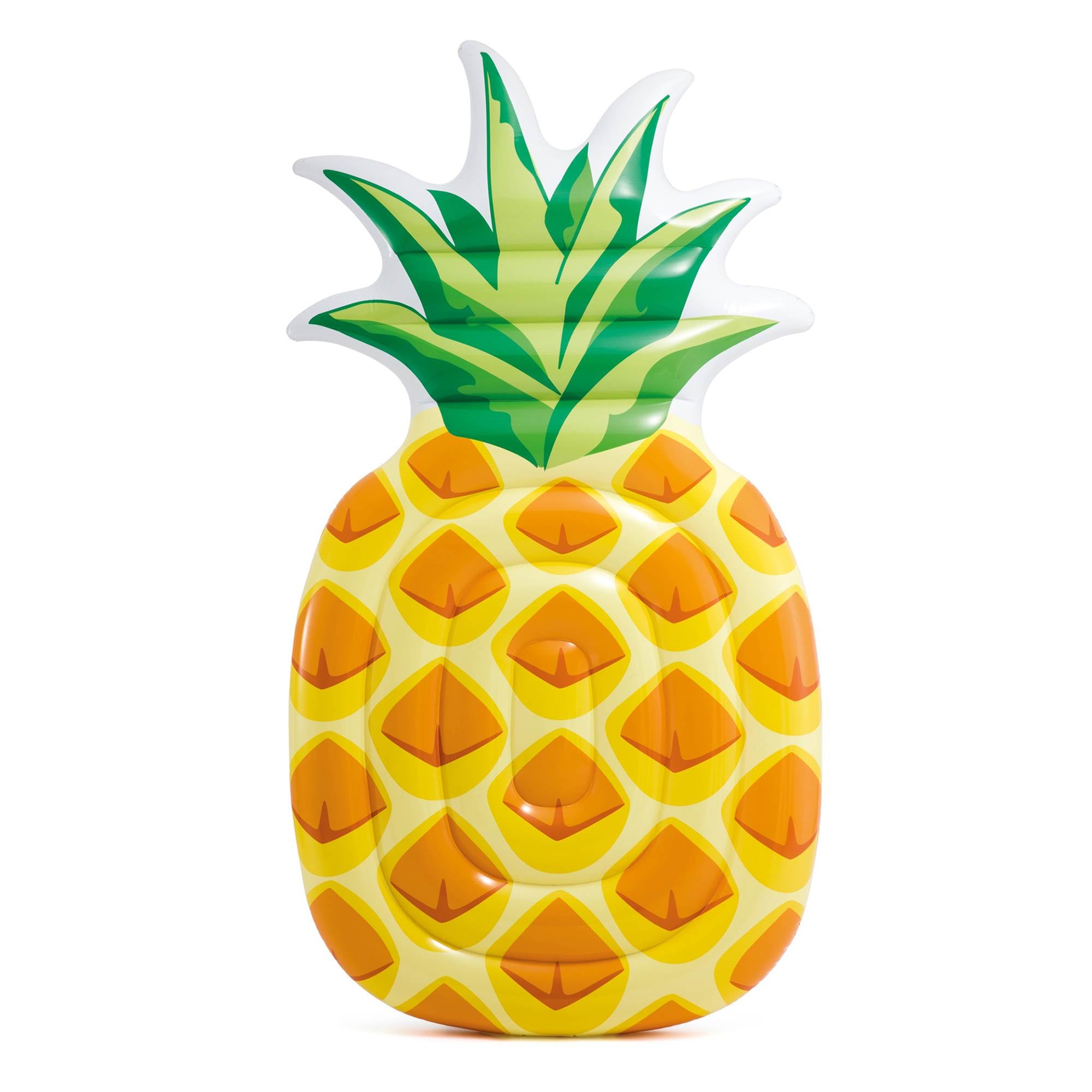 Intex 85" x 49" Giant Inflatable 1 Person Pineapple Swimming Pool Float (3 Pack)