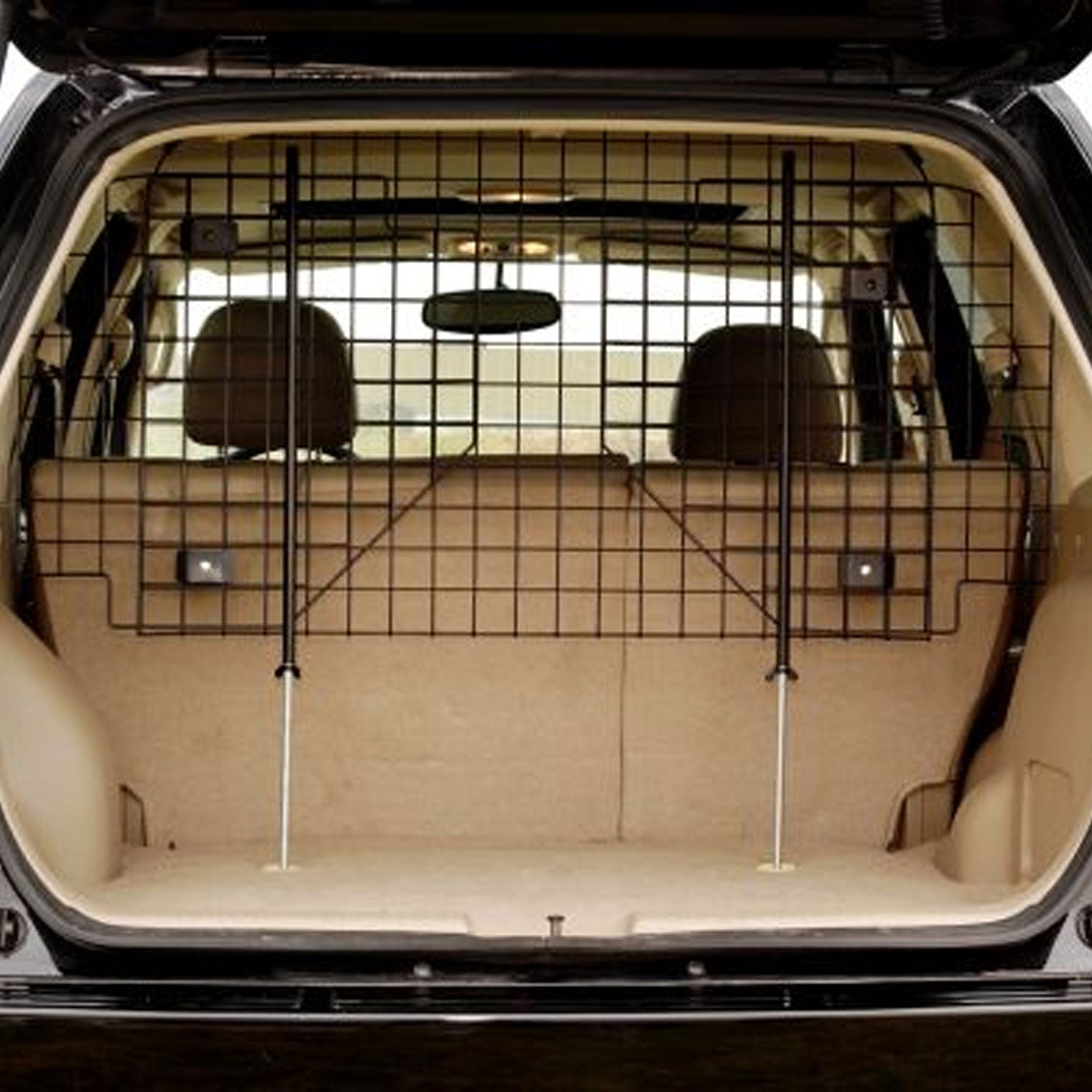 Little Giant Pet Lodge 2 Way Adjustable Wire Mesh Auto Dog & Cat Vehicle Barrier - VMInnovations