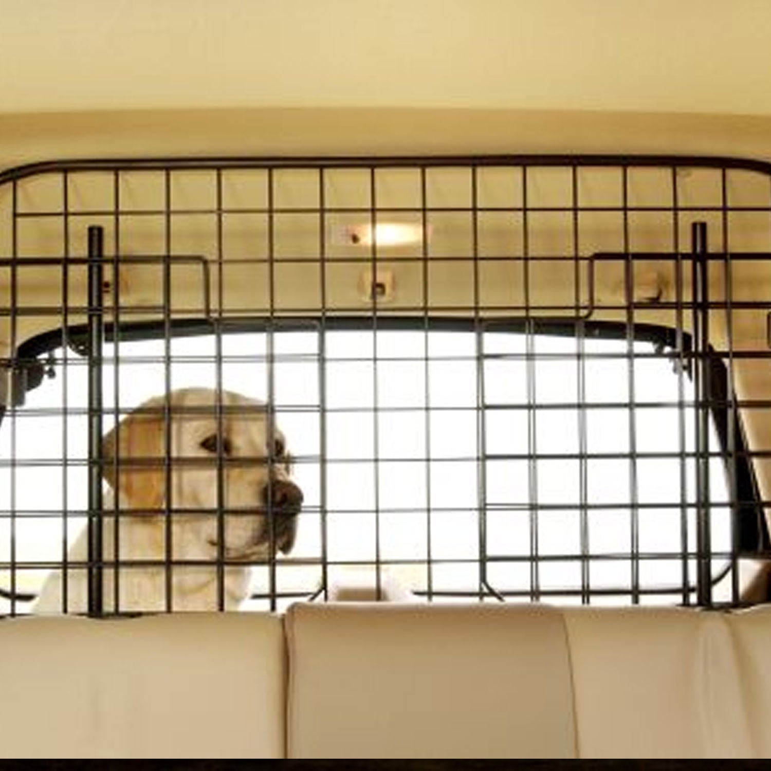Little Giant Pet Lodge 2 Way Adjustable Wire Mesh Auto Dog & Cat Vehicle Barrier - VMInnovations