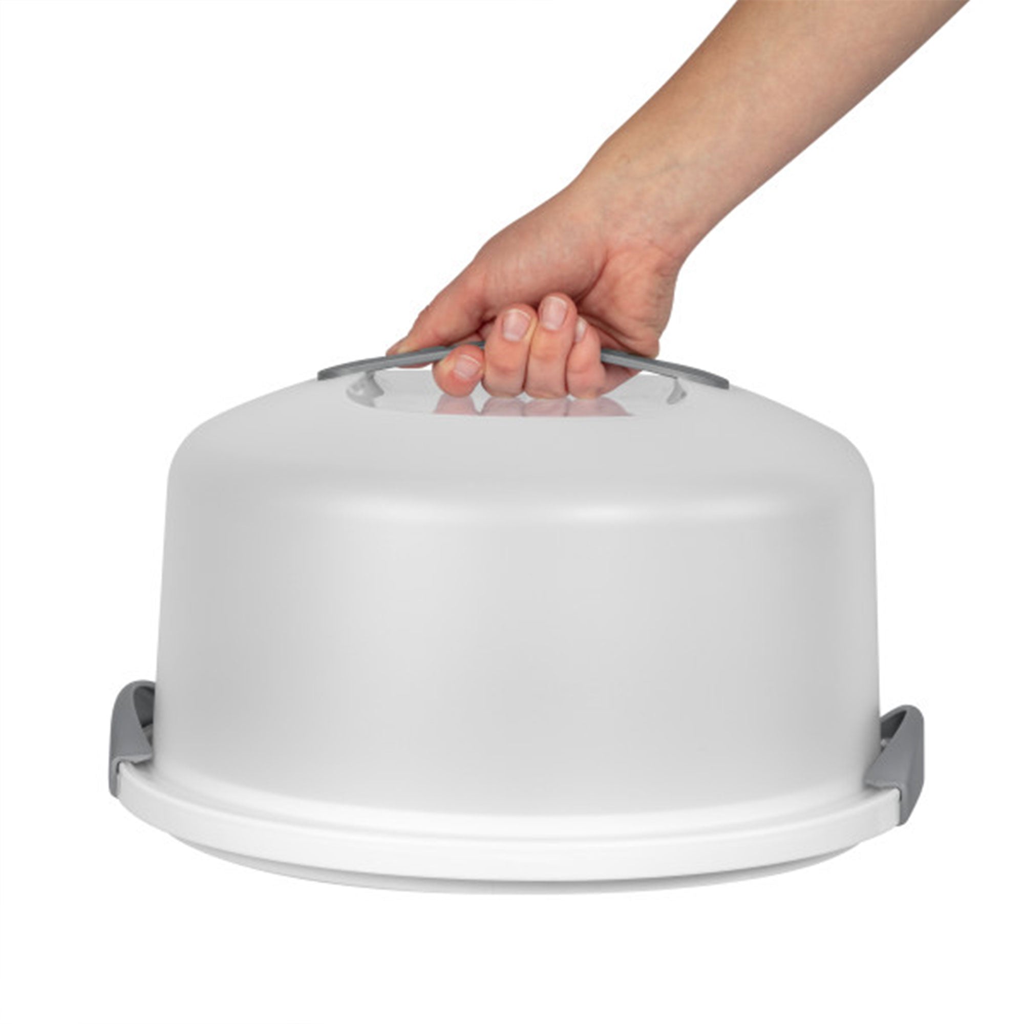 Sterilite Portable Latching Cake Server Carrier Keeper w/ Handles (12 Pack) - VMInnovations