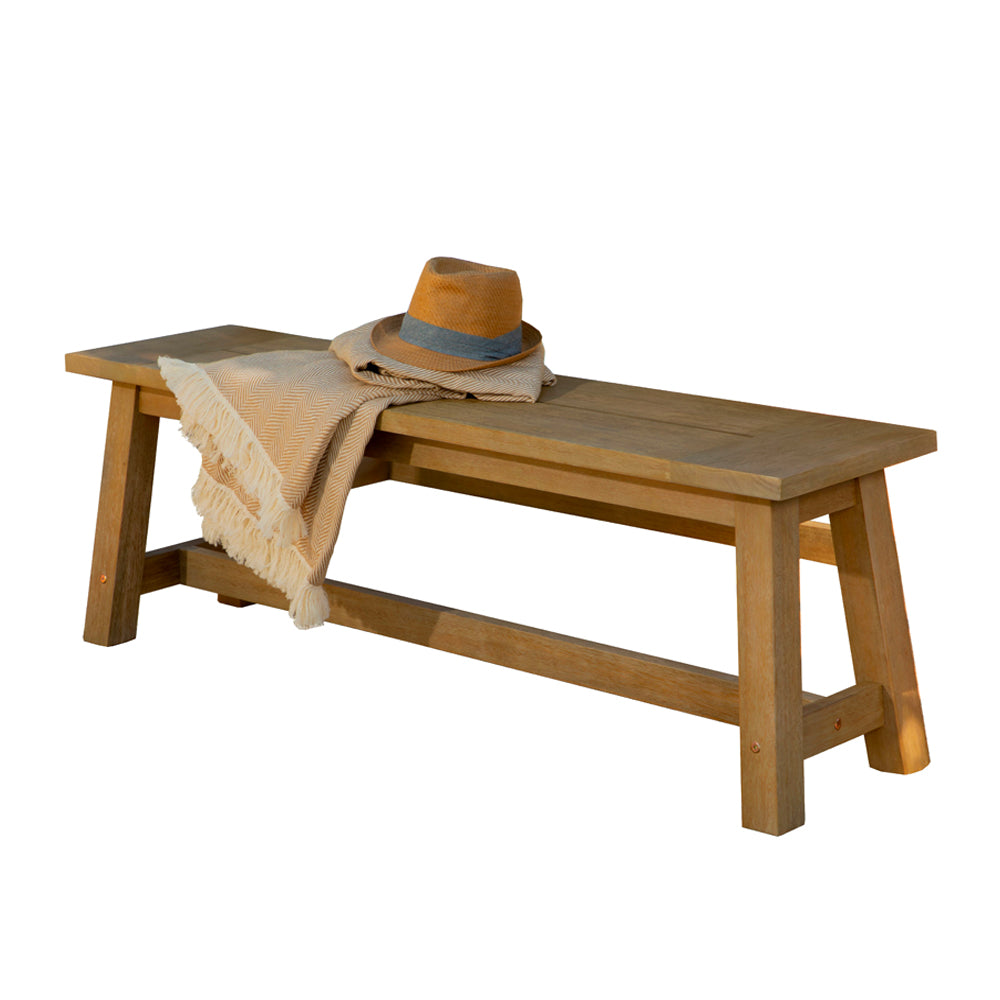 Coaster Sierra 6 Piece Eucalyptus Wooden Rectangular Outdoor Dining Set, (Used)