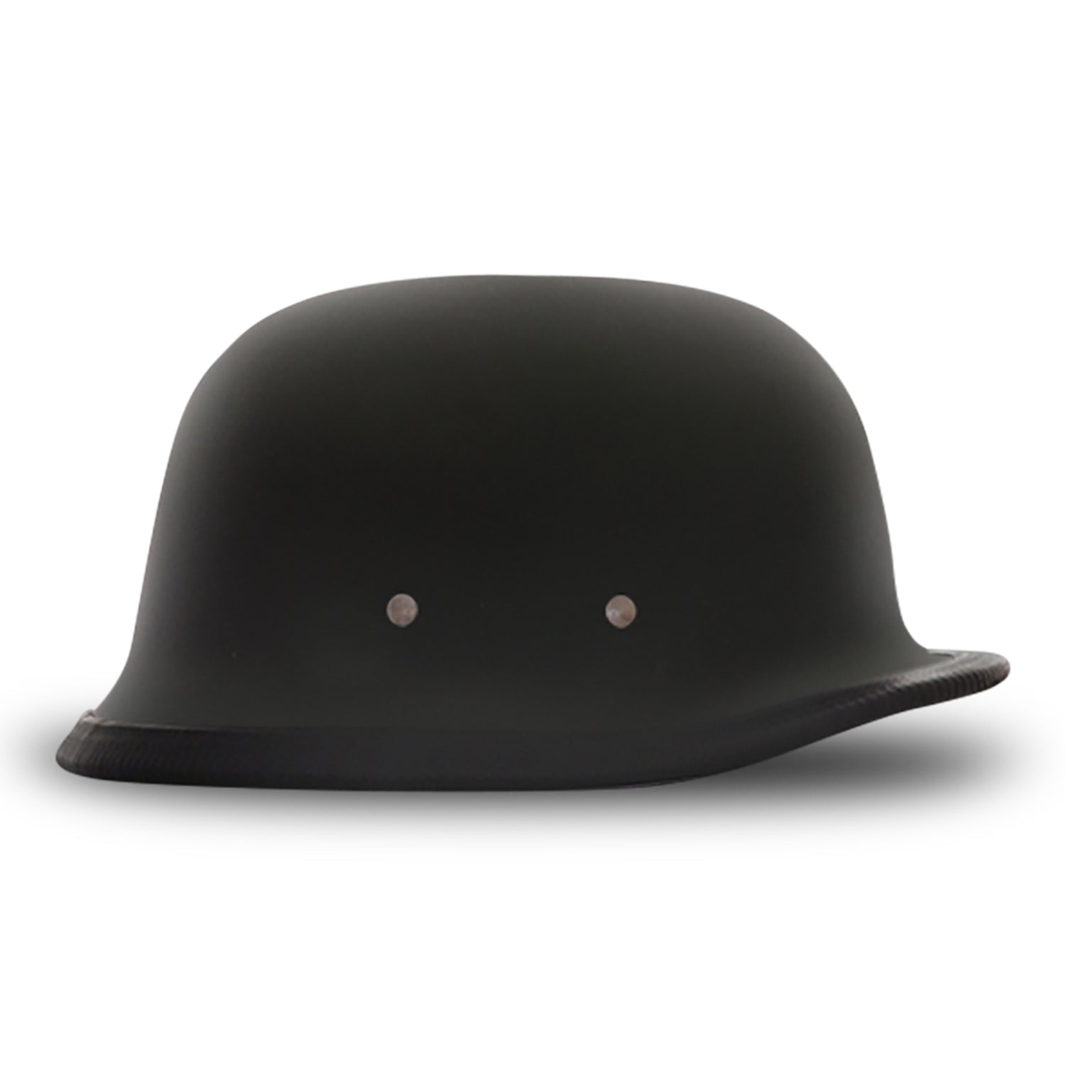 Daytona Helmets Premium Classic German Novelty Motorcycle Helmet, Dull Black 2XL