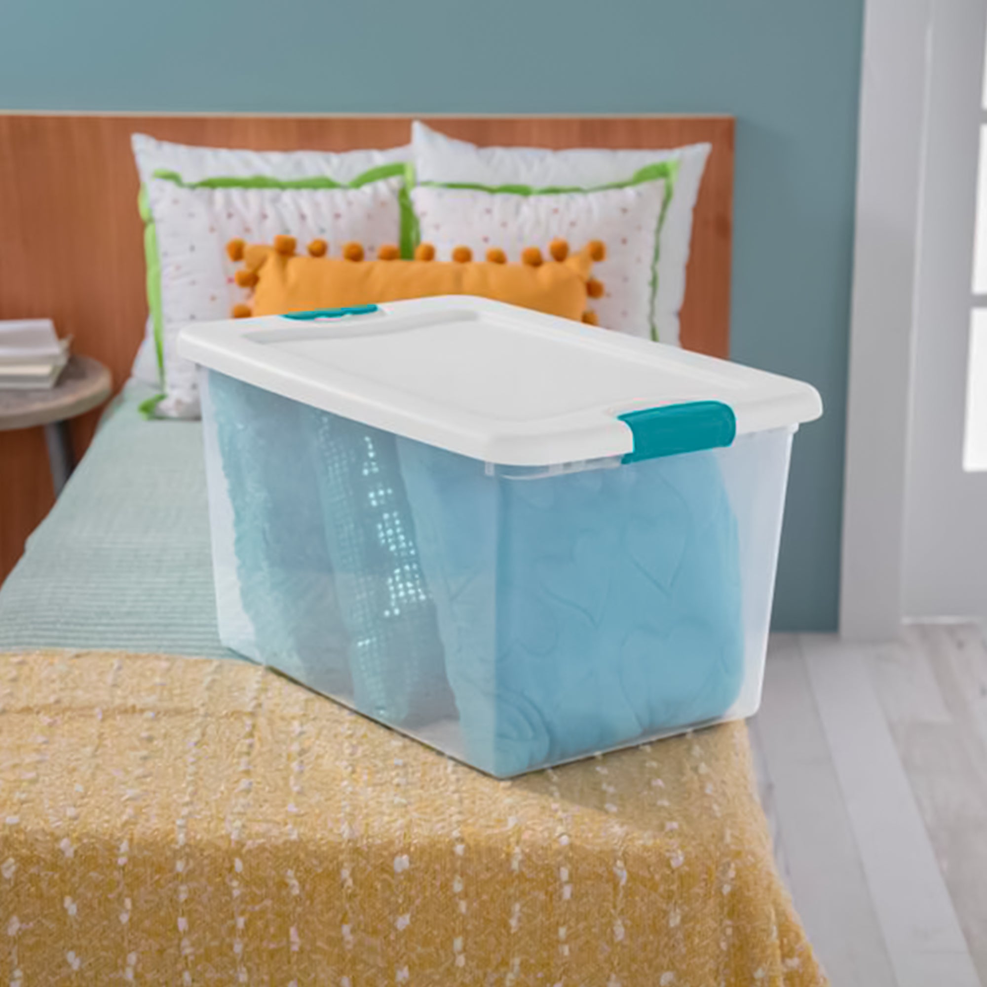 Sterilite 106 Quart Plastic Storage Container (4 Pack) and 64 Quart Box (6 Pack) - VMInnovations