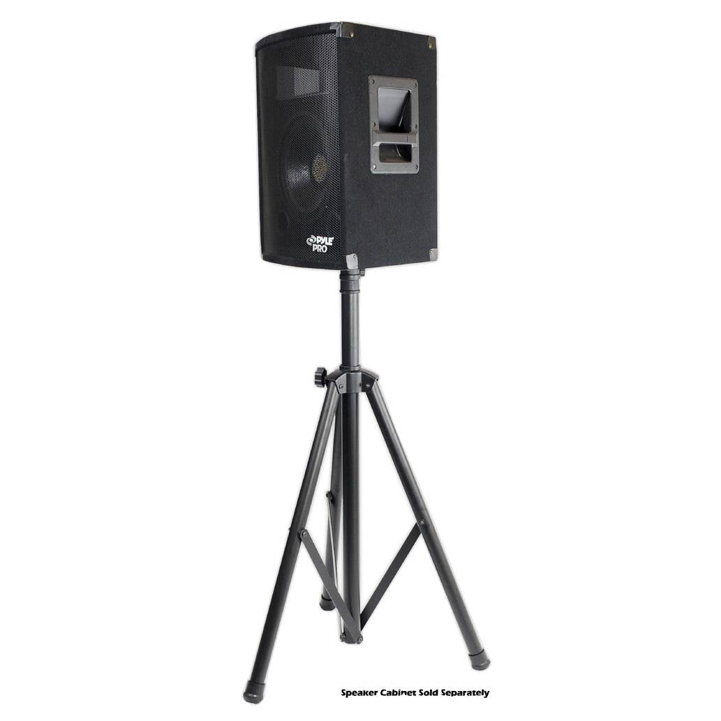 PylePro 8" Bluetooth Speaker (2 Pack) + Pyle 6' Tripod Speaker Stand (2 Pack)