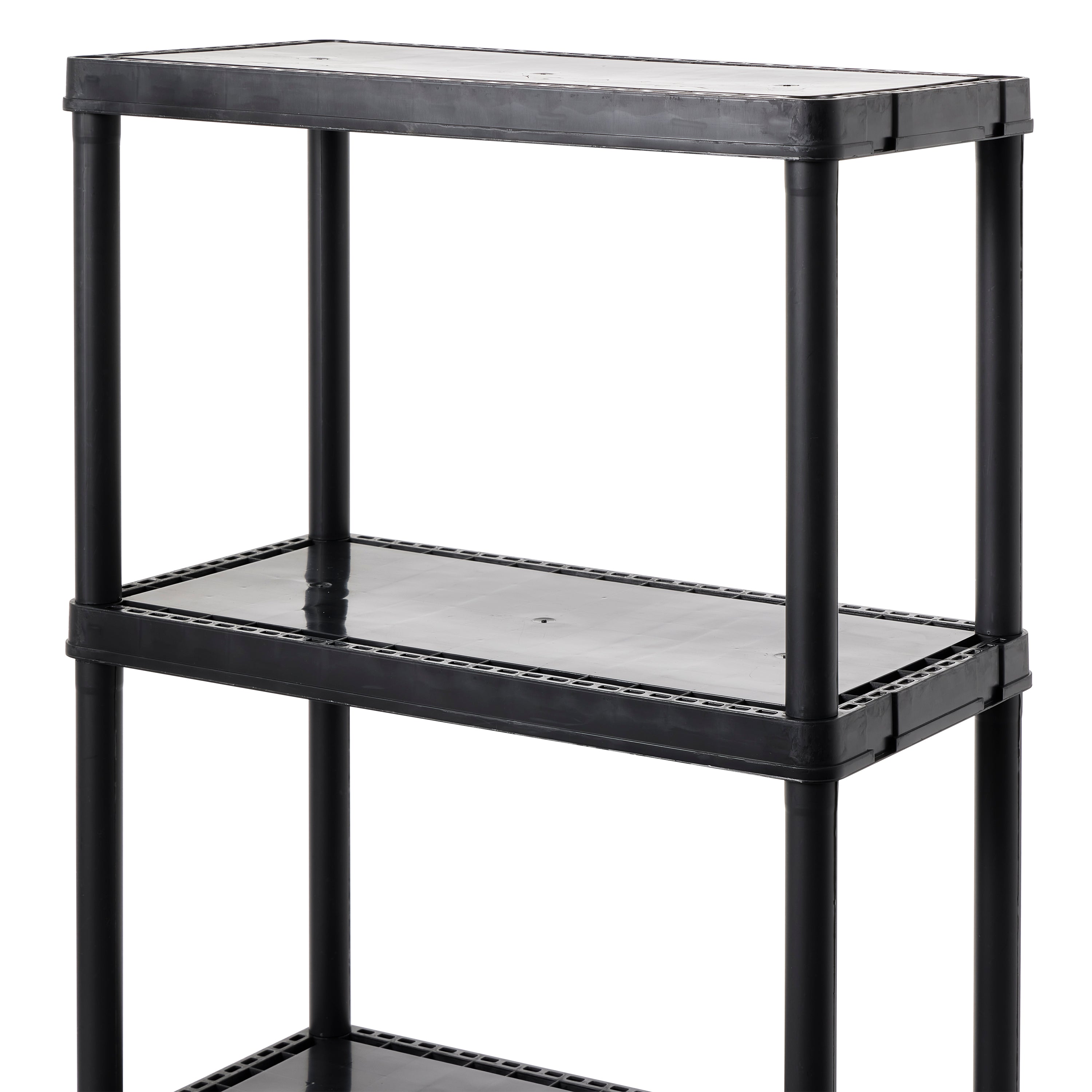 Gracious Living 4 Tier Shelf Indoor Garage Storage Shelving Unit (6 Pack) - VMInnovations