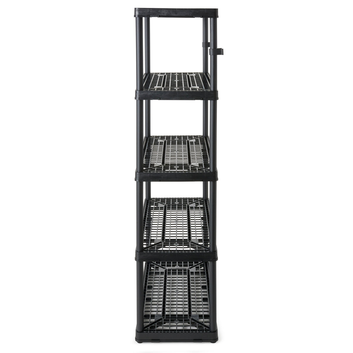 Gracious Living 5 Shelf Tier Light Duty Indoor and Garage Storage Shelf, Black (Refurbished)