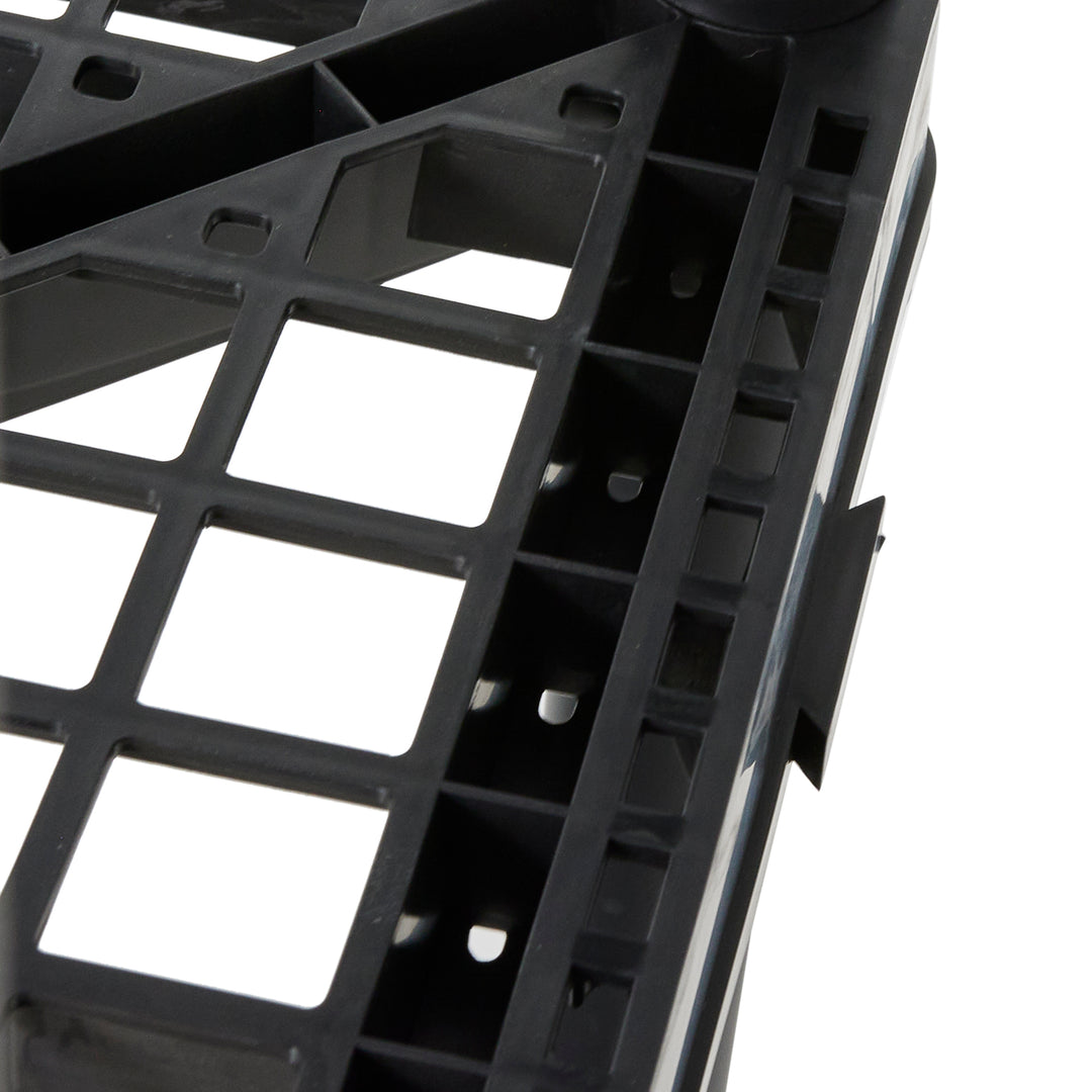 Gracious Living 5 Shelf Fixed Height Ventilated Heavy Duty Shelving Unit, Black - VMInnovations