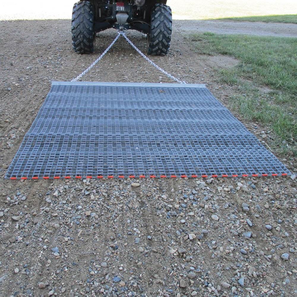 Yard Tuff 455TBDM ATV/UTV 5' x 4.5' Zinc & Steel Field Surface Leveling Drag Mat - VMInnovations