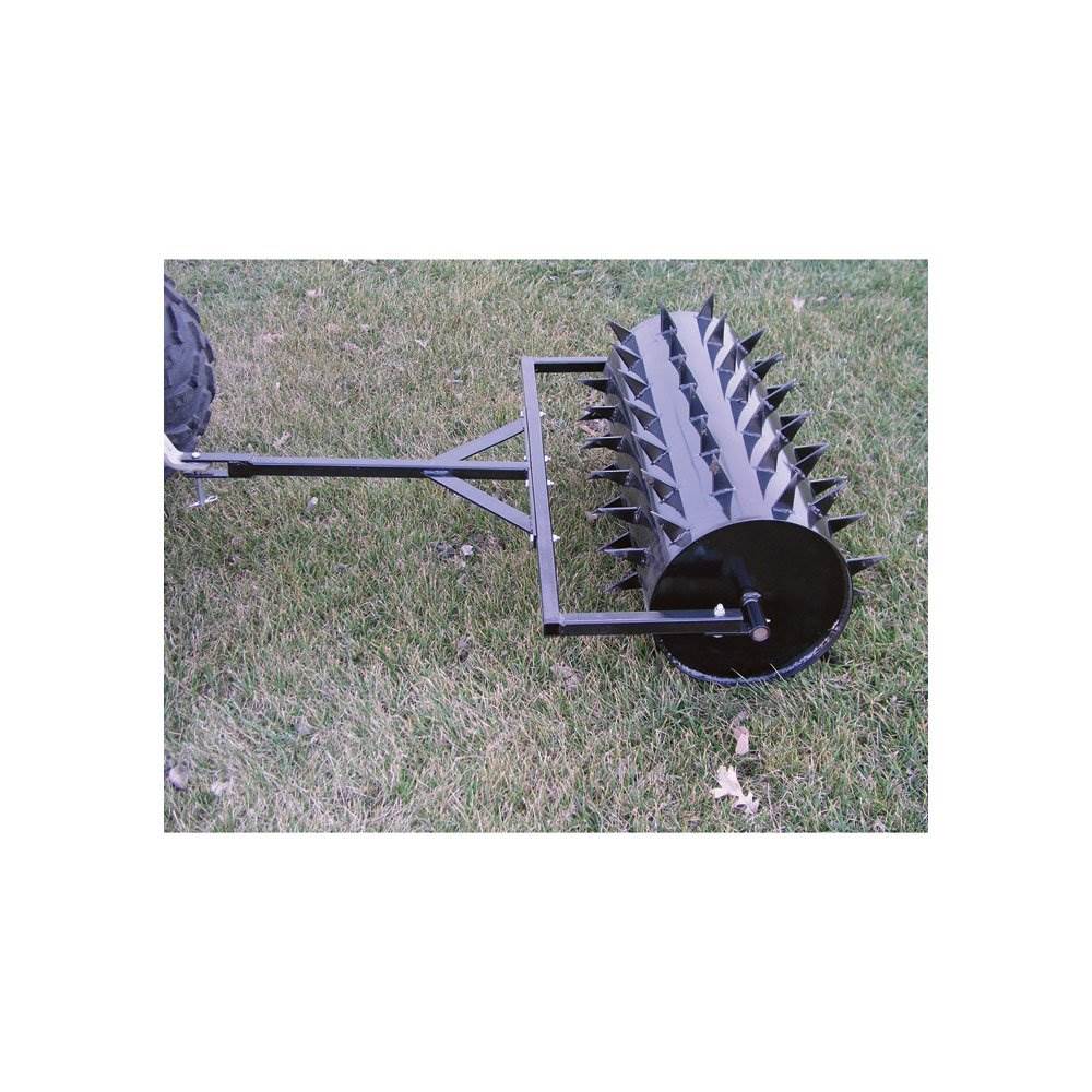 Yard Tuff Steel Spike Lawn Aerator Roller with 36-Inch Width, Black (Damaged) - VMInnovations