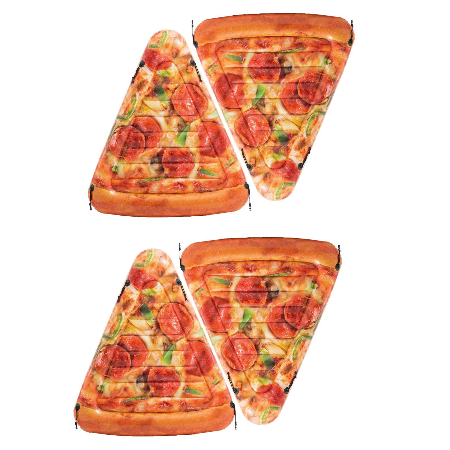 Intex Giant Inflatable Pizza Slice Float For Beach or Swimming Pool (4 Pack) - VMInnovations