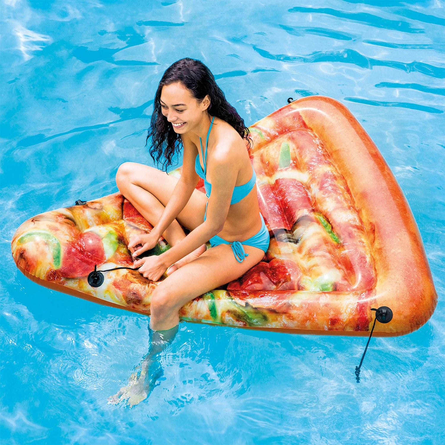 Intex Giant Inflatable Pizza Slice Float For Beach or Swimming Pool (4 Pack) - VMInnovations