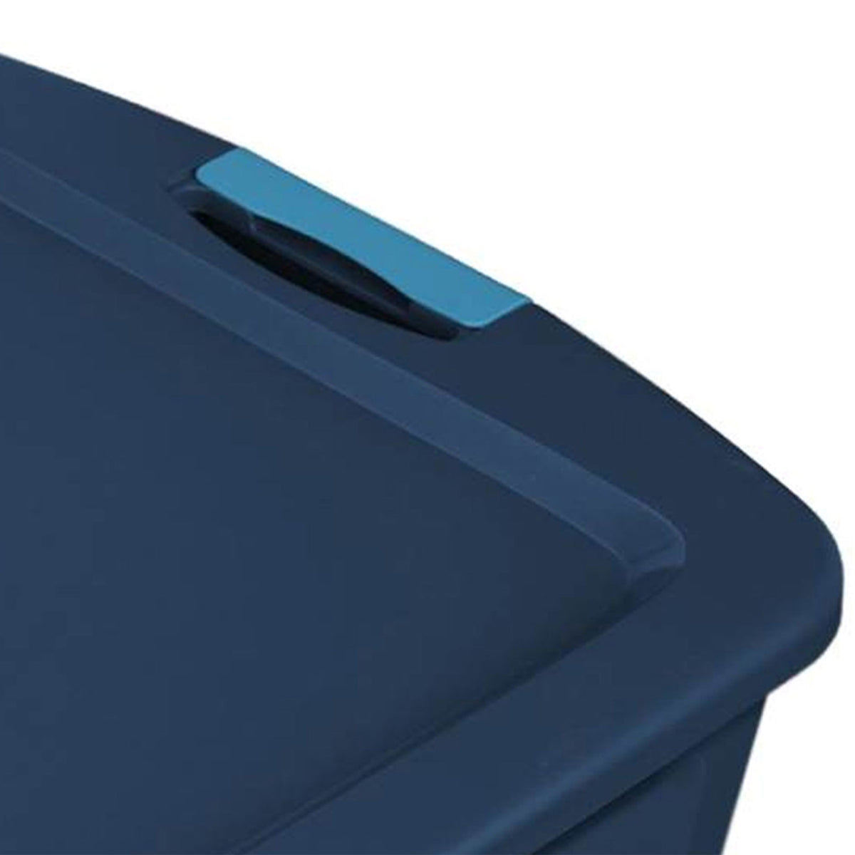 Sterilite 12 Gal Latching Lid Storage Tote Container w/ Handles, Blue (12 Pack)