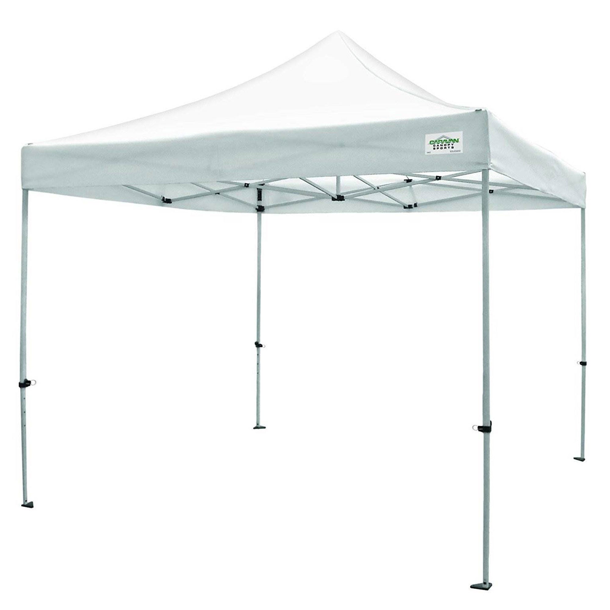 Caravan Canopy TitanShade 10 x 10 Steel Portable Instant Canopy, White (2 Pack)