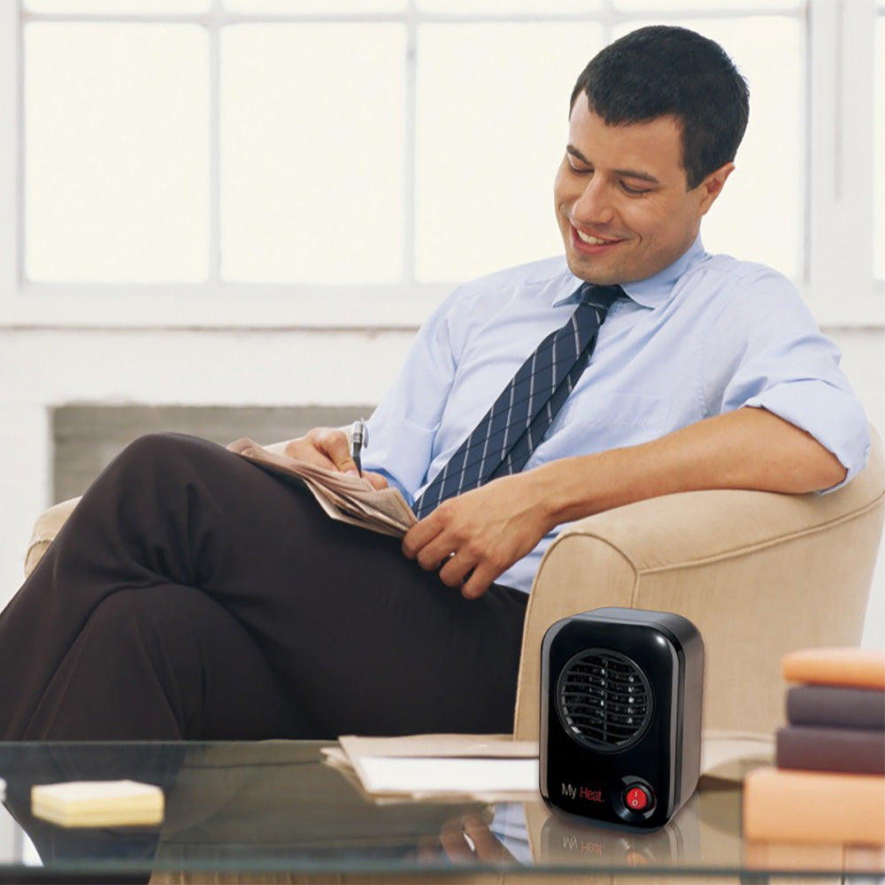 Lasko 100 MyHeat Personal Electric 200W Ceramic Space Heater, Black (Used) - VMInnovations