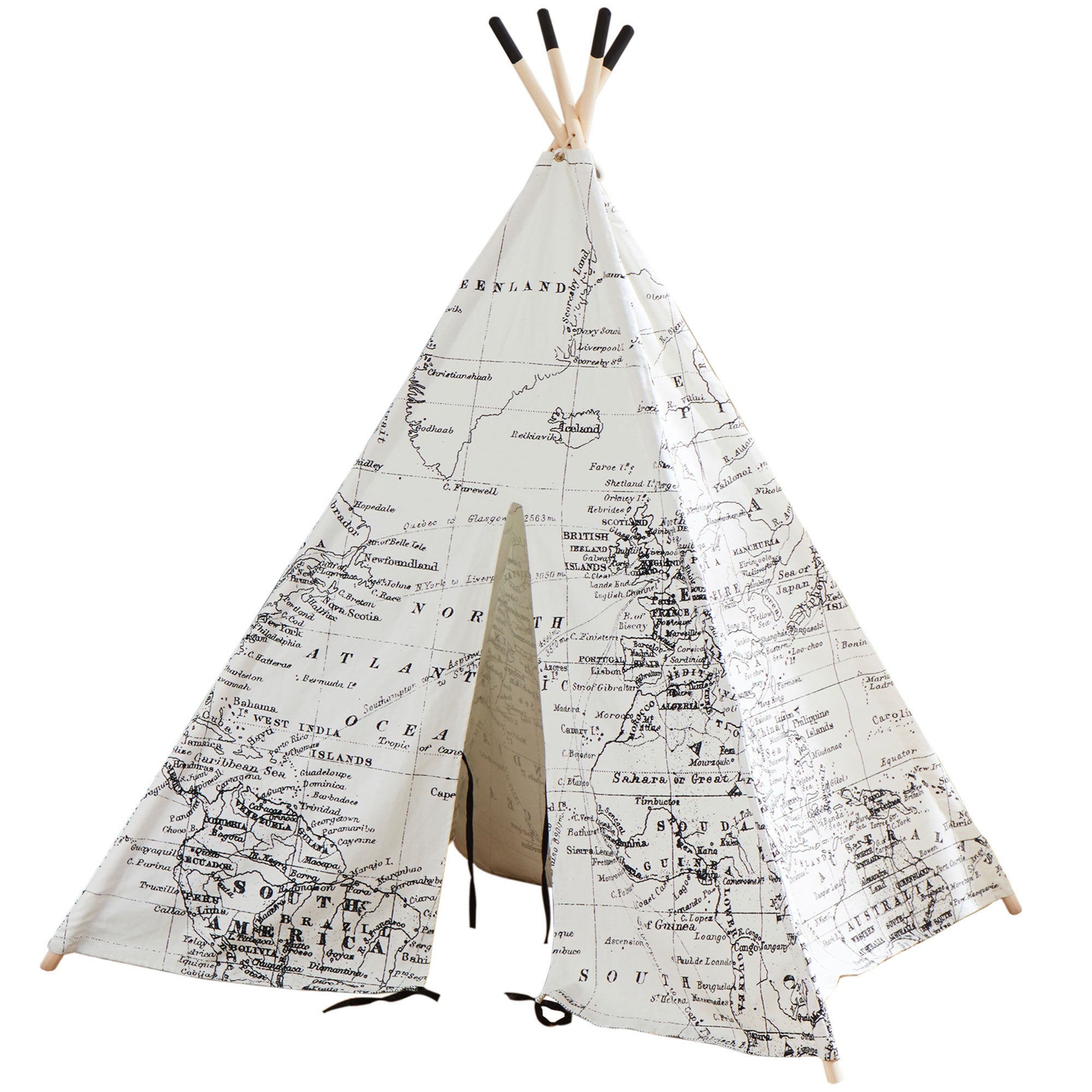 Wonder&Wise Around the World Indoor Childrens Kids Foldable Play Teepee Tent