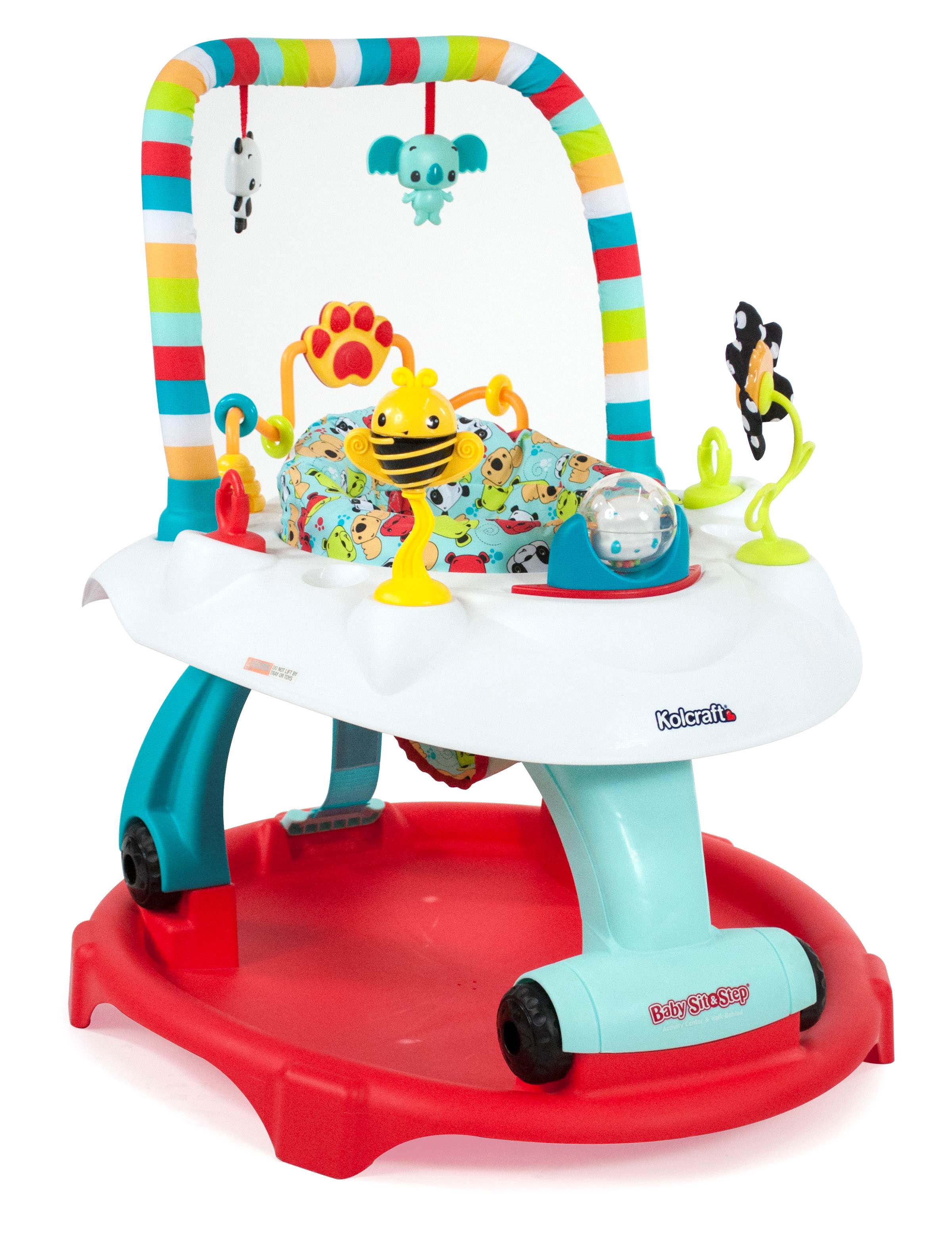 Kolcraft Baby Sit & Step 2-in-1 Activity Center & Walker w/ Toys (Open Box) - VMInnovations