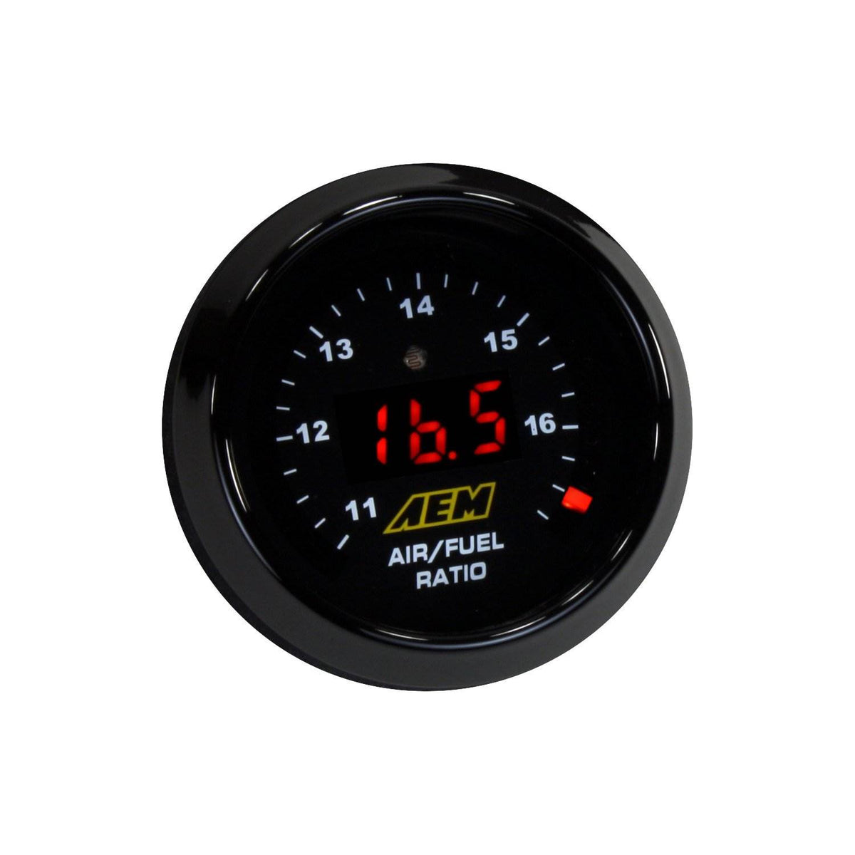 AEM Electronics Original Wideband O2 UEGO Air/Fuel Ratio Gauge, Black (Open Box)