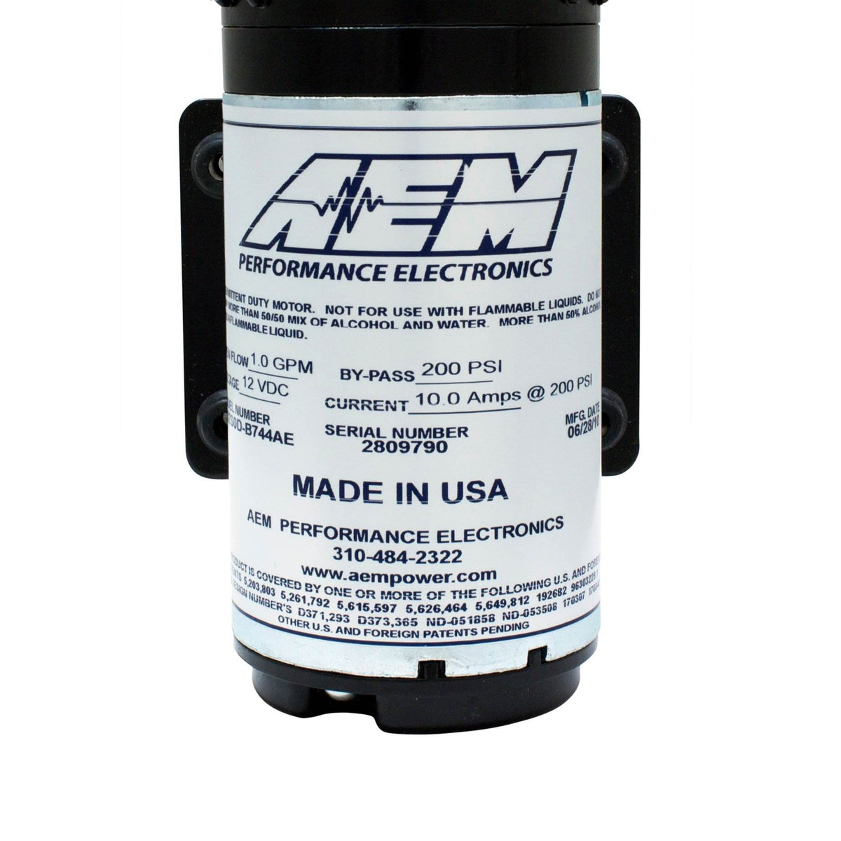 AEM Electronics Water/ Methanol Injection System Recirculation Pump (Open Box)