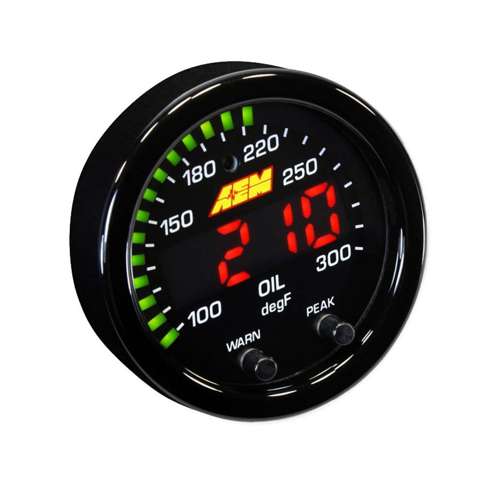 AEM Electronics X Series Water/ Oil Temperature Digital Gauge (Open Box)