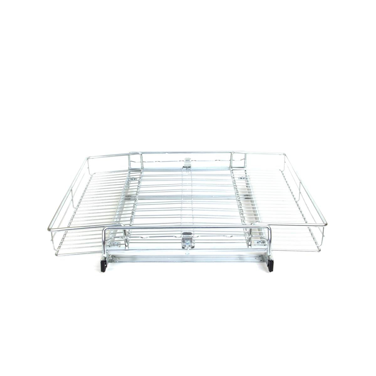 Origami Steel Sliding Pullout Drawer Organizer, Adjustable 13"-21" Width, 2 Pack - VMInnovations