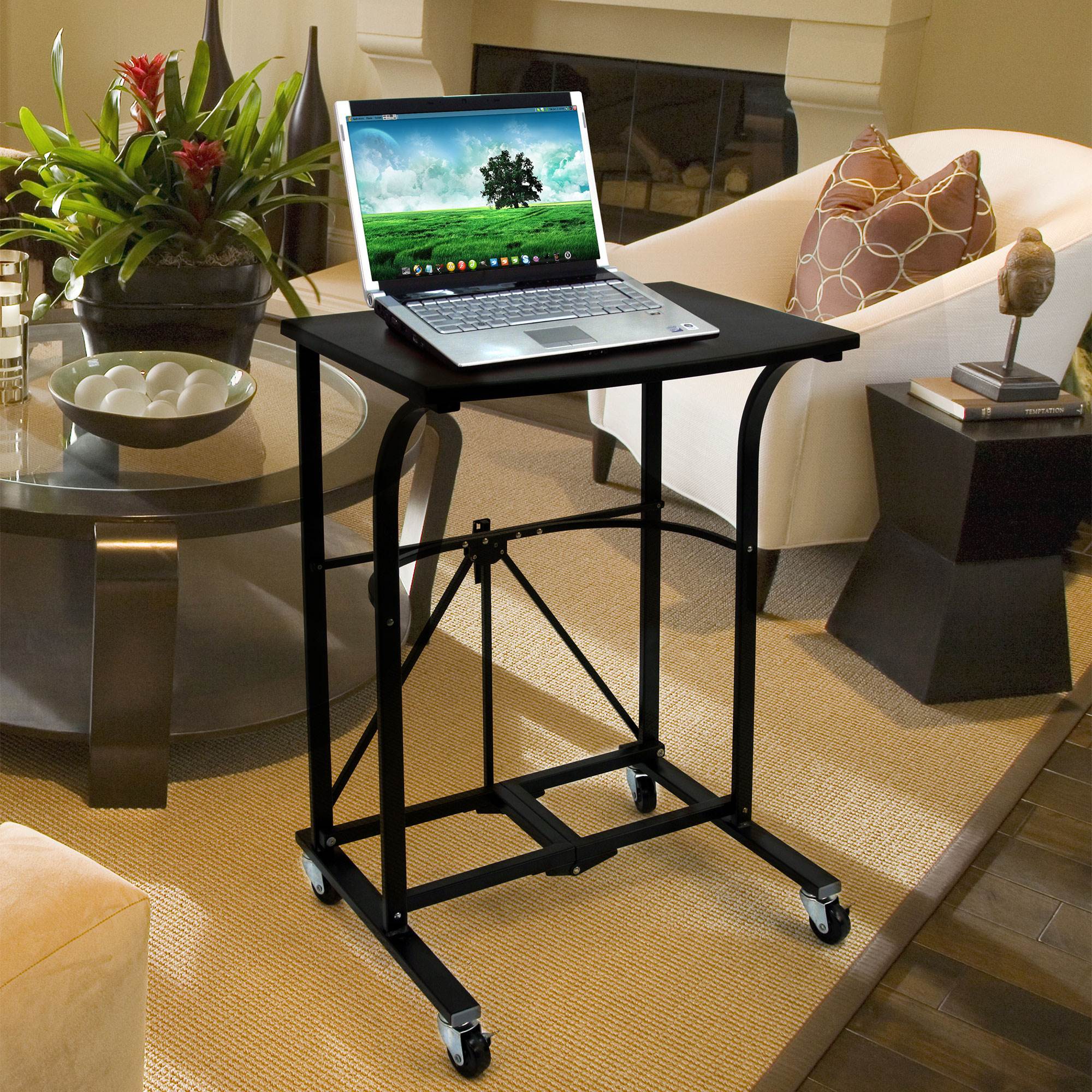 Origami Group RDP-01 Easy To Move Steel 4 Locking Wheel Foldable Trolley Table