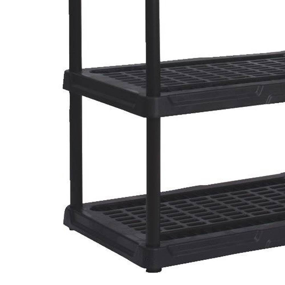 Contico 36 x 24 x 72 Inch 5 Tier Resin Outdoor & Garage Storage Shelf, 2 Pack