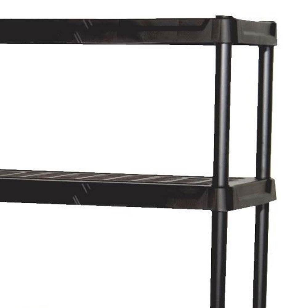 Contico 36 x 24 x 72 Inch 5 Tier Resin Outdoor & Garage Storage Shelf, 2 Pack