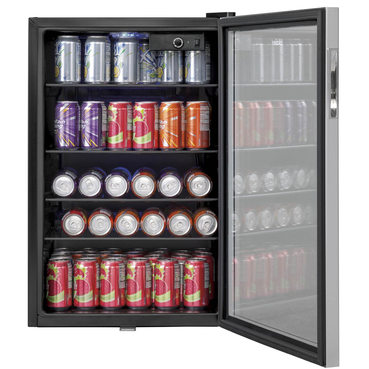 Haier 150 Can Stainless Steel Cooler and Compact Beverage Center (Open Box)