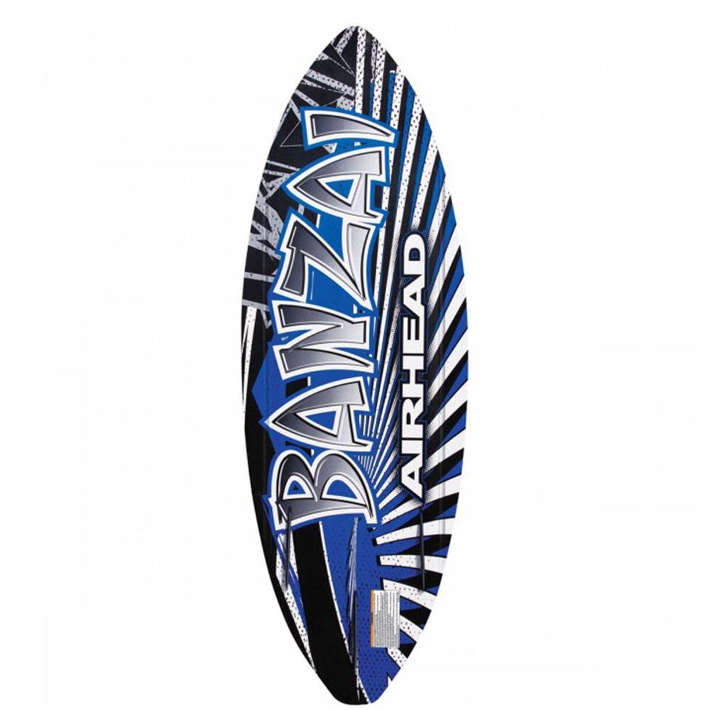 Airhead Banzai Wakesurfer Lake Ocean Fiberglass Wake Surfing Board for Beginners
