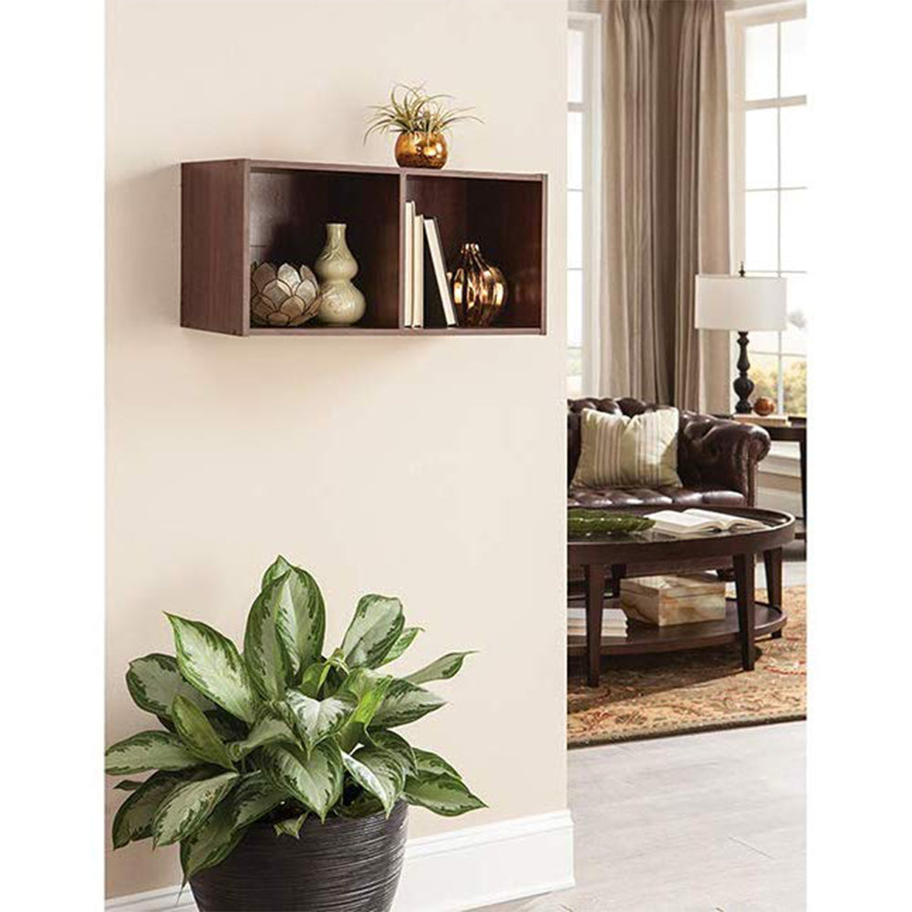 ClosetMaid Decorative Stackable 2-Cube Cubeicals Organizer, Dark Cherry (2 Pack) - VMInnovations