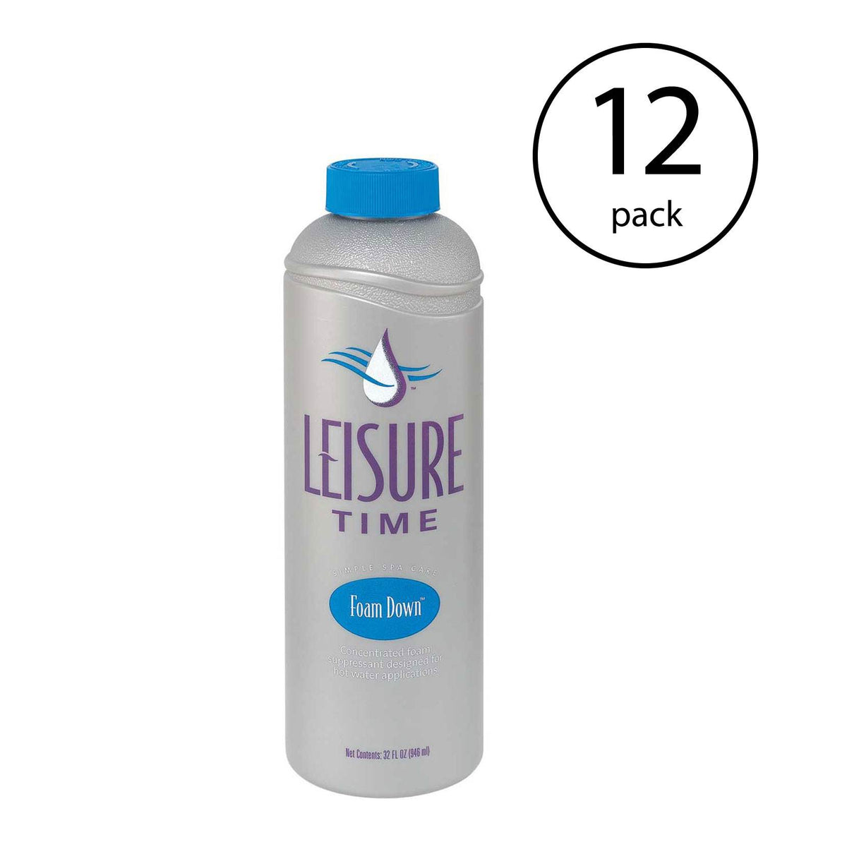 Leisure Time Spa Concentrated 32 Ounce Foam Down Suppressant Bottle (12 Pack)