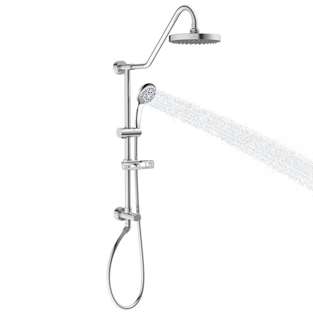 Pulse ShowerSpas Shower Head Handheld Rain Fall Spa System, Chrome (Open Box) - VMInnovations
