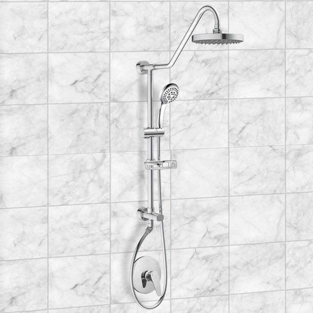 Pulse ShowerSpas Shower Head Handheld Rain Fall Spa System, Chrome (Open Box) - VMInnovations