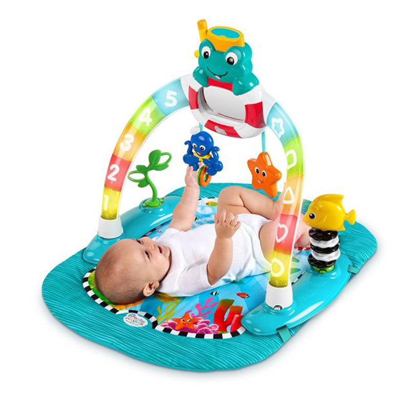 Baby Einstein 2-in-1 Lights & Sea Activity Gym & Saucer Bounce Chair w/ Toys