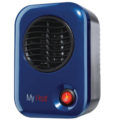 Lasko 102 MyHeat Portable Personal Electric 200W Ceramic Space Heater, Blue