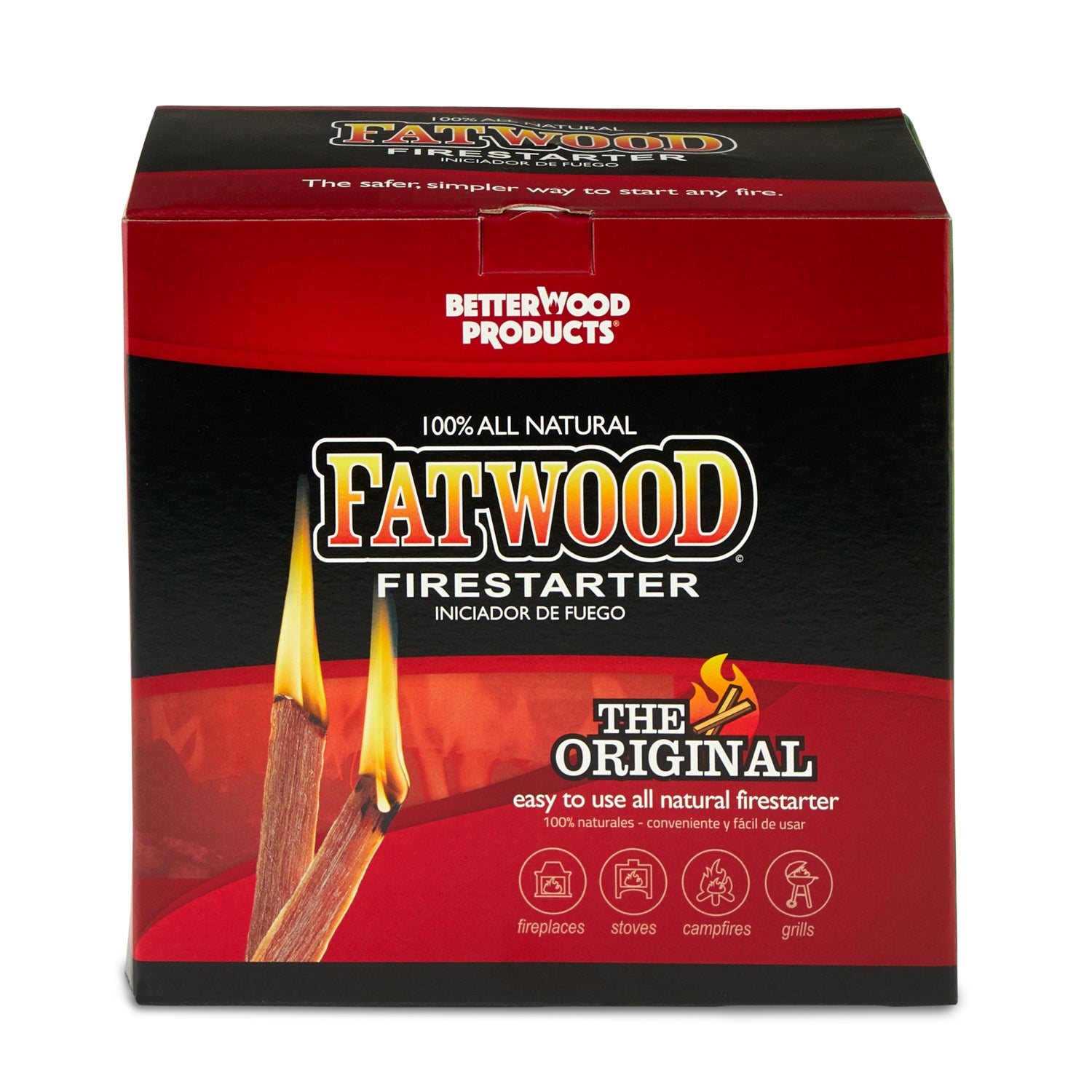 Betterwood Products 9987 Fatwood Natural Pine 5 Pound Wood Firestarter (2 Pack)