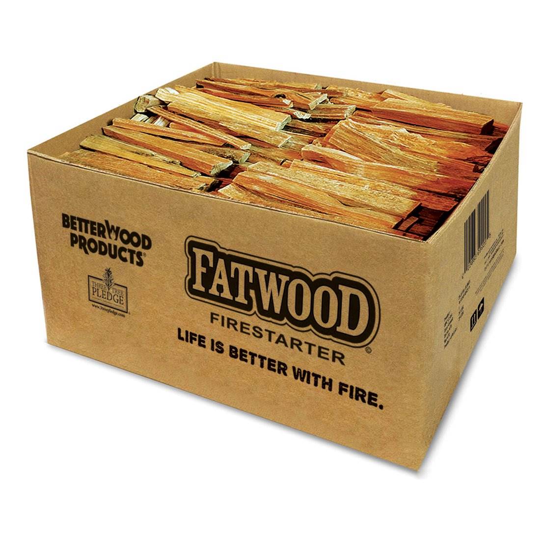 Better Wood Products Fatwood All Natural Fire Logs, Wood Fire Starter, 35 Pounds - VMInnovations