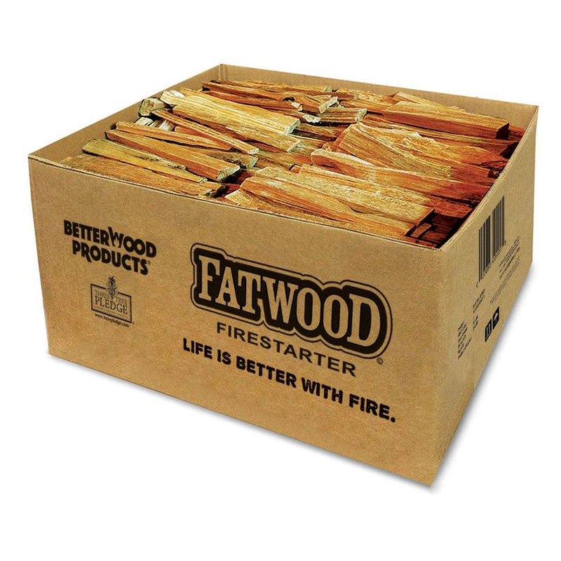 Better Wood Products Fatwood All Natural Fire Logs, Wood Fire Starter, 35 Pounds