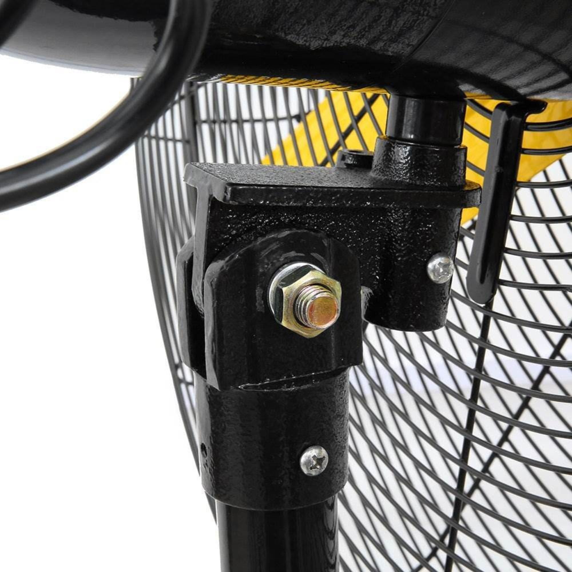 Master 24" High Velocity Oscillating Pedestal Fan, 3 Speed Metal Standing Fan - VMInnovations