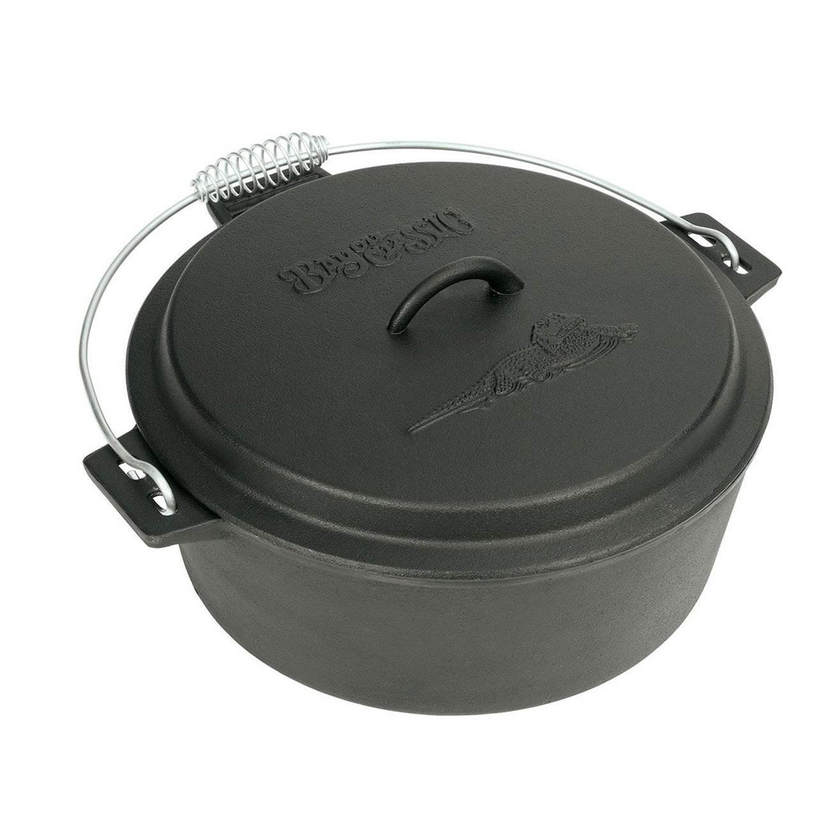 Bayou Classic Cast Iron 10 Quart Chicken Fryer Dutch Oven Pot with Lid(Open Box)