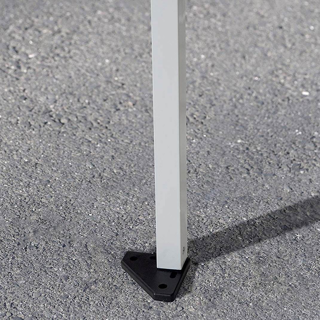 ShelterLogic Commercial C100 10 x 10 Foot Straight Leg Pop Up Canopy, White - VMInnovations