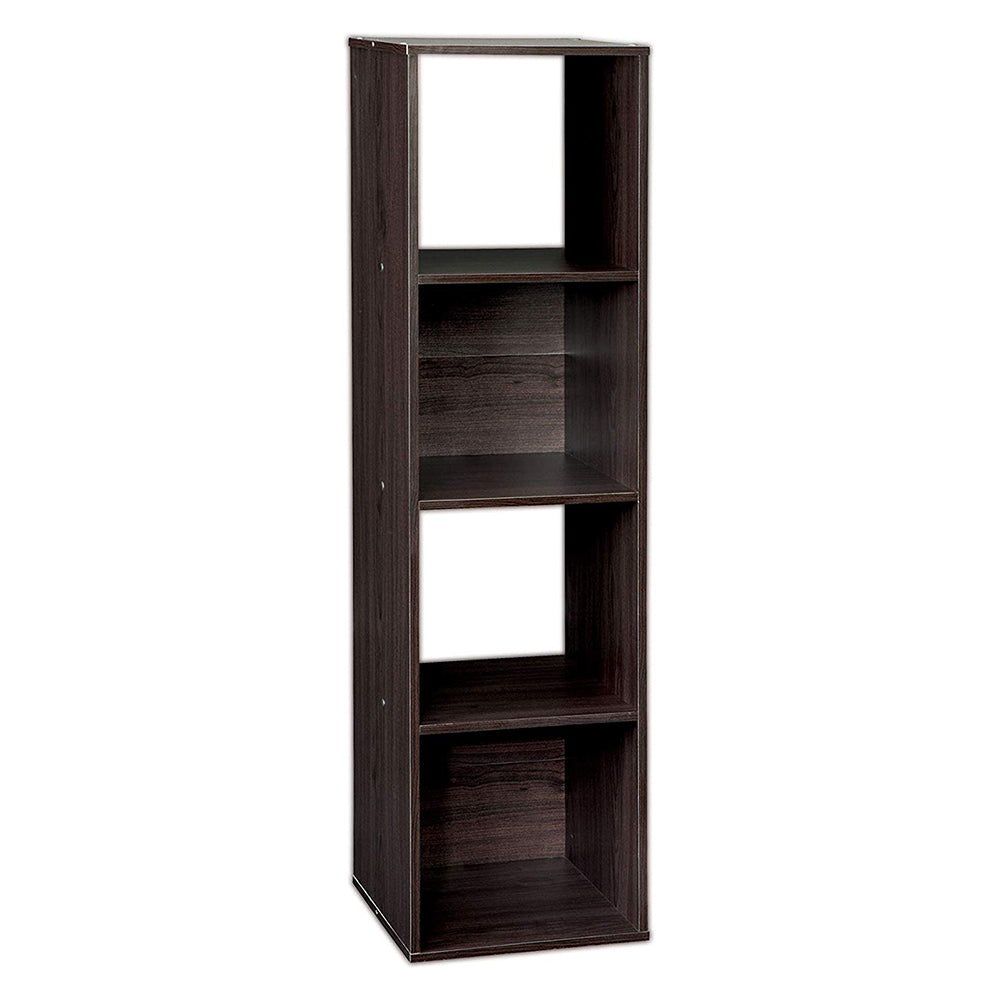 Closetmaid Decorative Stackable 4-Cube Cubeicals Organizer Storage, Espresso - VMInnovations
