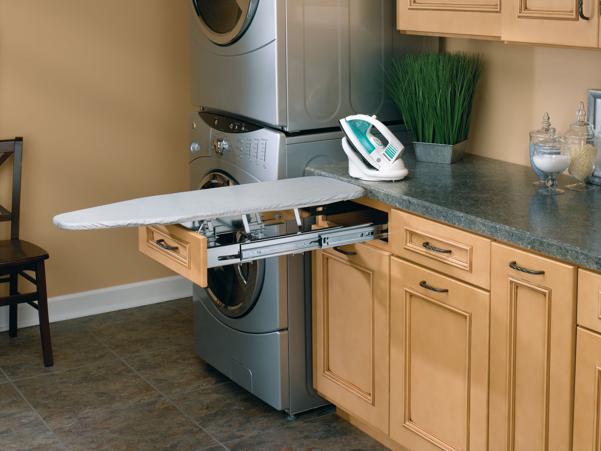 Rev-A-Shelf Pullout Foldaway Ironing Board for Vanity Cabinet Drawer, VIB-20CR - VMInnovations