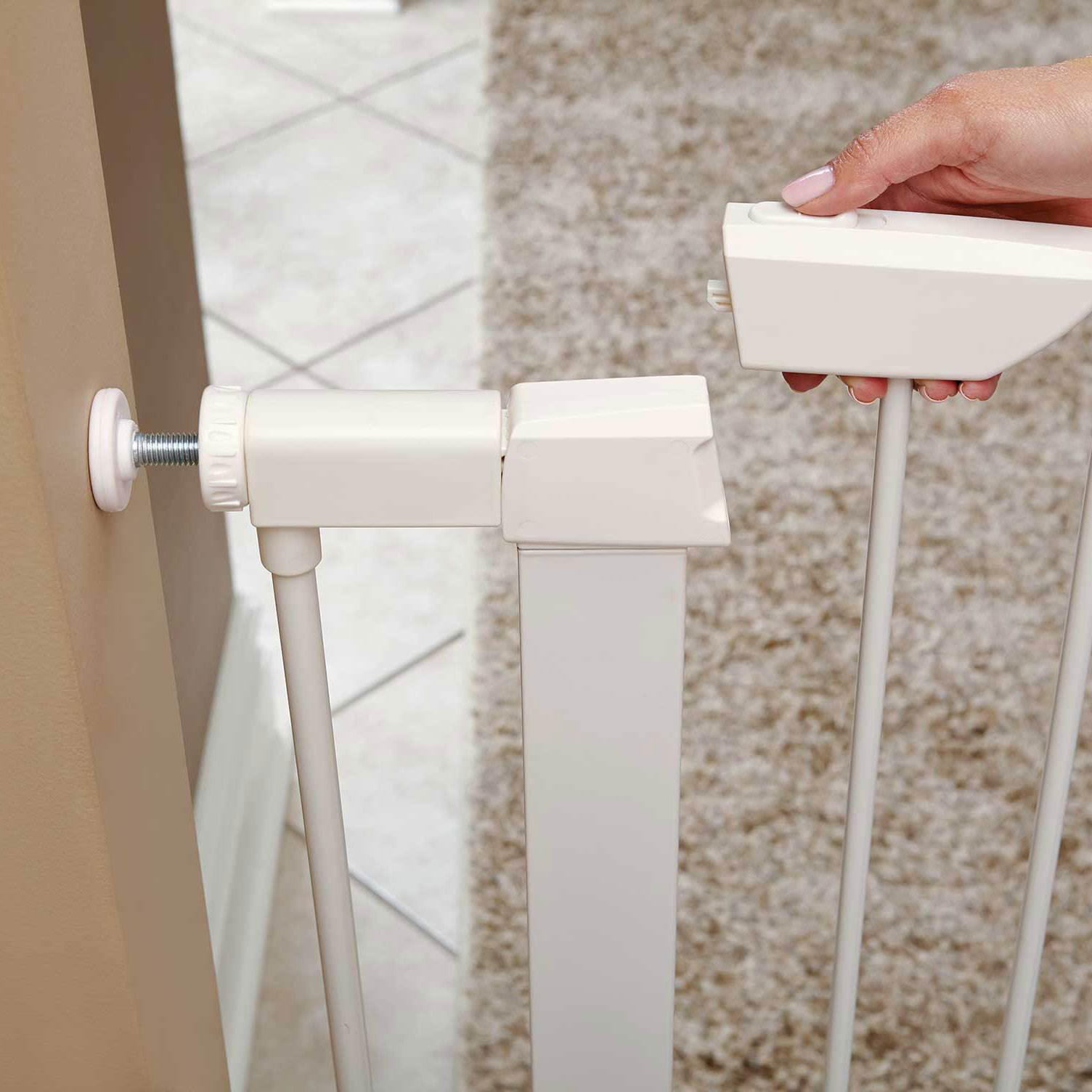 MidWest Homes for Pets 39 Inch Tall Metal Adjustable Dog Pet Puppy Training Gate